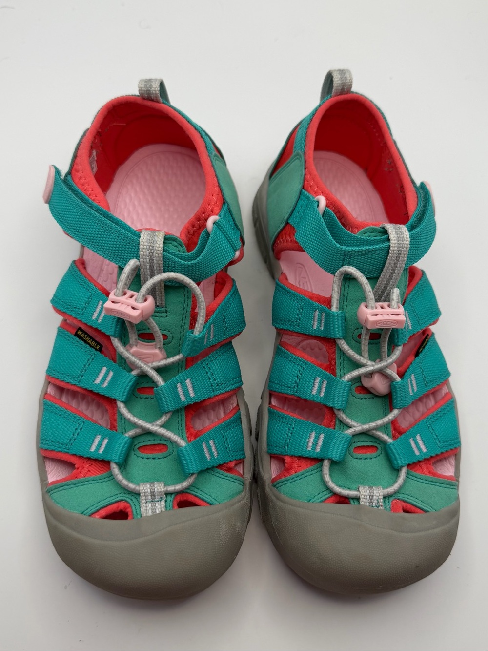 Keen Newport H2 Teal Red Pink Water Sandals Hiking Shoes Womens 5 1018447